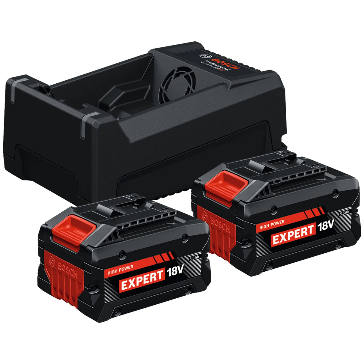 Starter Set Bosch Expert EXBA18V-55 18V 5.5Ah