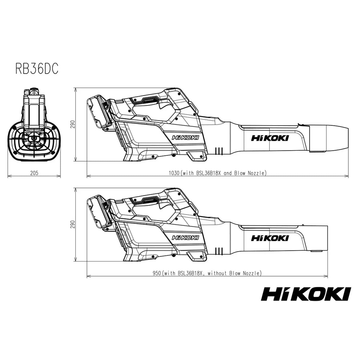 Soffiatore HiKOKI RB36DCW4Z 36V