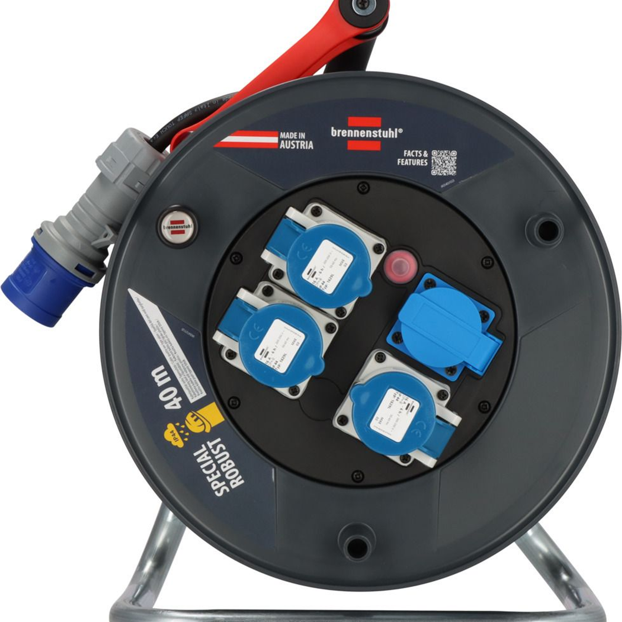 9232416030 - Brennenstuhl ST 320 IP44 Kabeltrommel 40 m 3x CEE 230 V/16 A - Abbildung 2