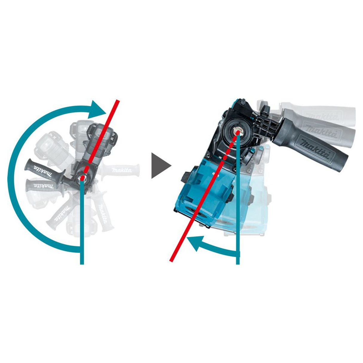 HR011GU201 - Schlagbohrmaschine Makita HR011GU201 40V - Bild 20