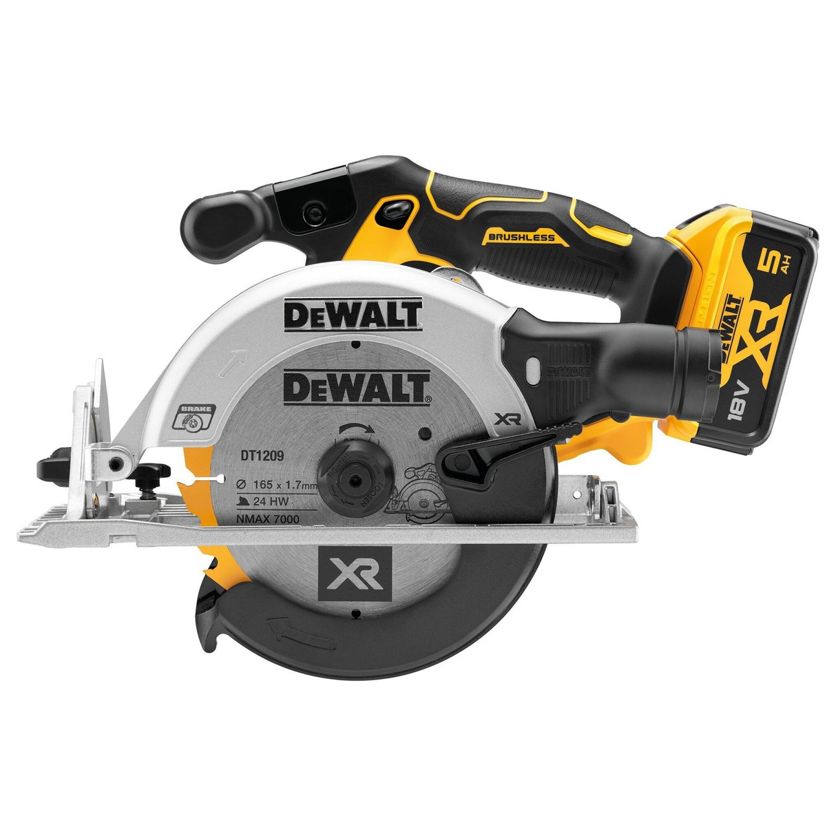 DCS565P2-QW - Kreissäge Dewalt DCS565P2-QW 18V 5Ah - Bild 2