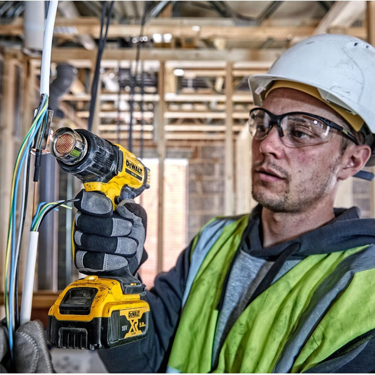 DCE530N-XJ - Heißluftpistole Dewalt DCE530N-XJ 18V - Bild 2