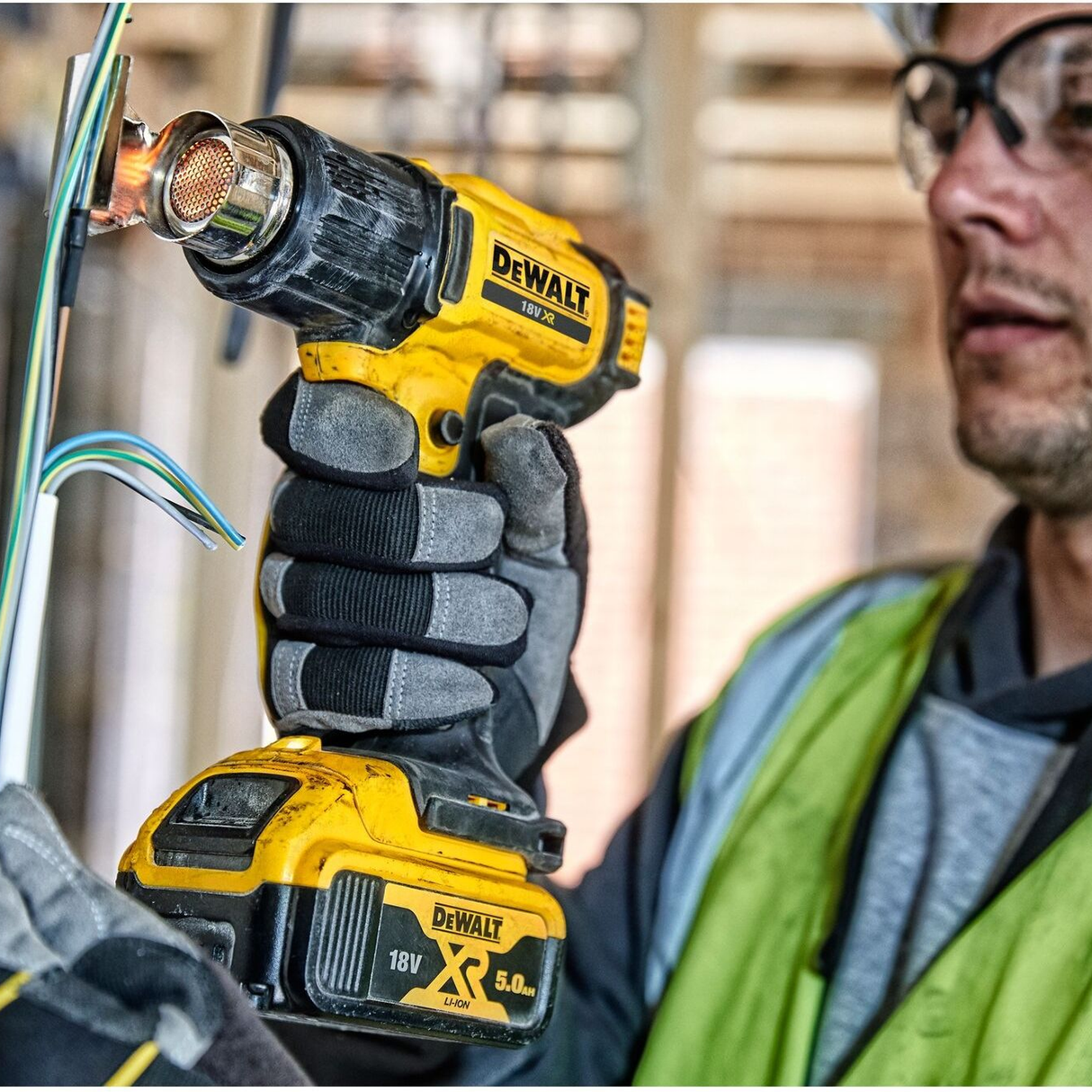DCE530N-XJ - Heißluftpistole Dewalt DCE530N-XJ 18V - Bild 3