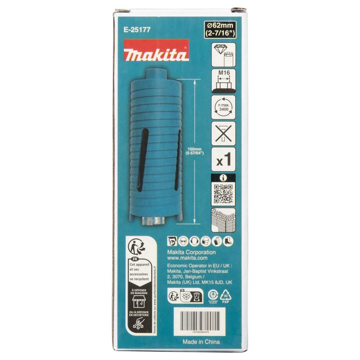 E-25177 - Diamantkrone Makita E-25177 62mm M16 Trocken - Bild 5