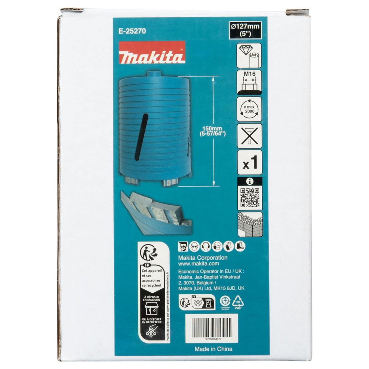 E-25270 - Diamantkrone Makita E-25270 127mm M16 Trocken - Bild 5