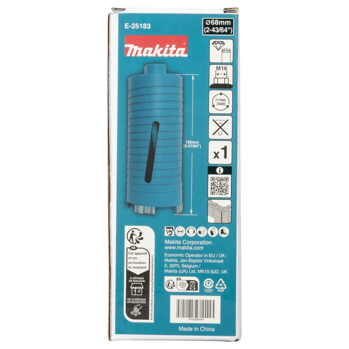 E-25183 - Diamantkrone Makita E-25183 68mm M16 - Bild 5