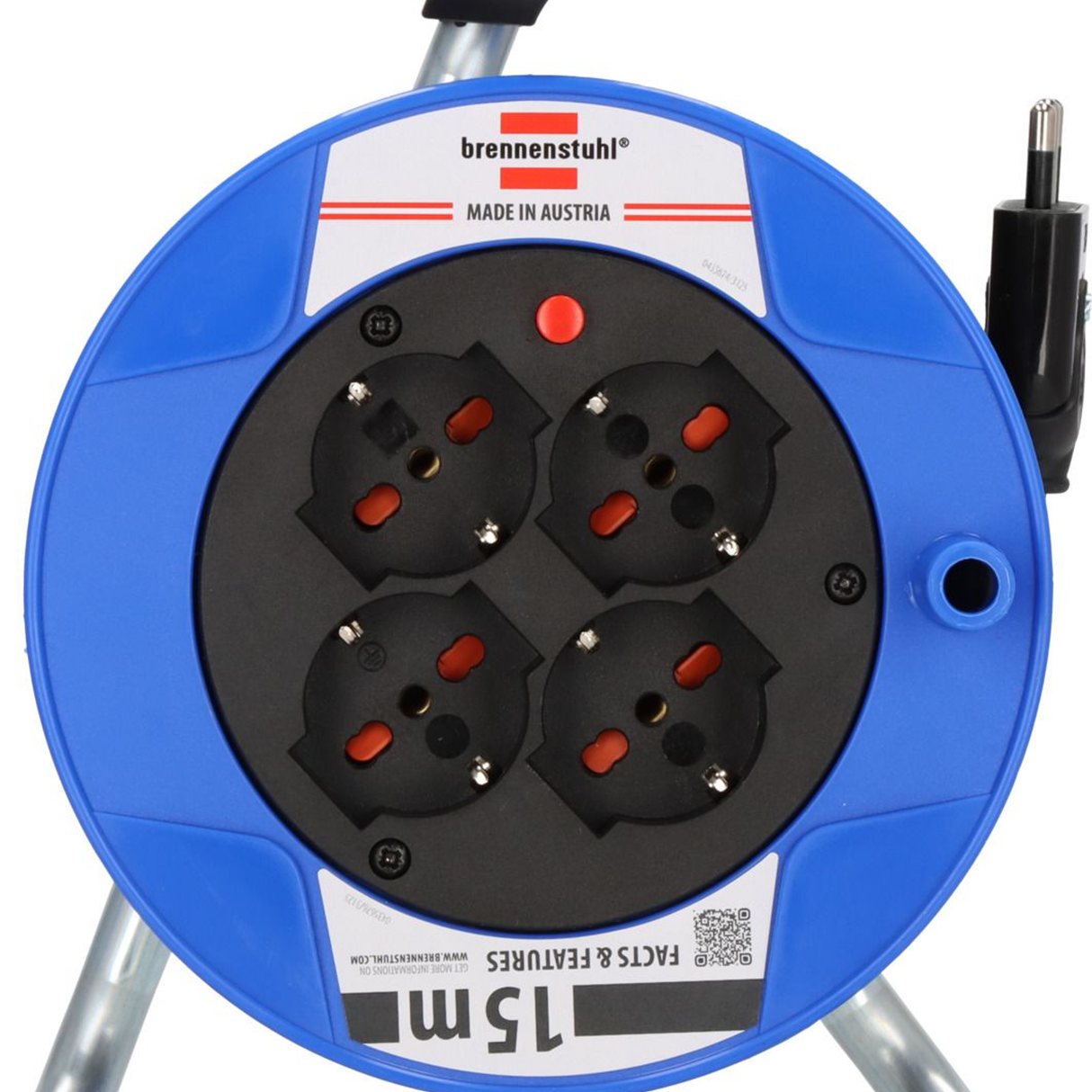 1079185 - BAT ST 180 15m 4-Steckdosen 3500W Kabeltrommel - Bild 2