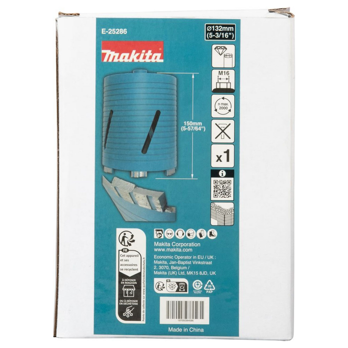 E-25286 - Diamantkrone Makita E-25286 132mm M16 Trocken - Bild 5