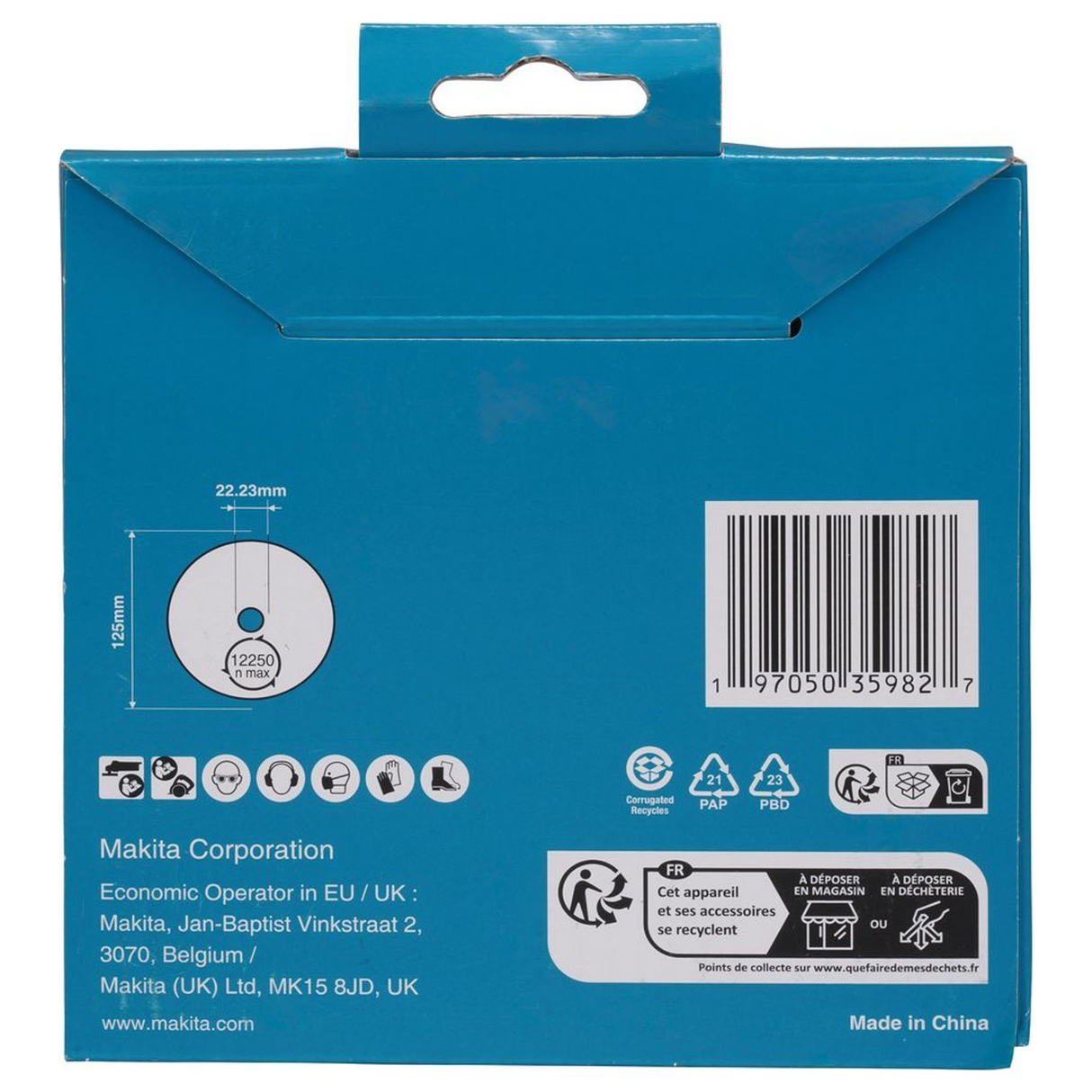 D-80167 - Diamantscheibe Makita D-80167 125 mm Marmor-Granit - Bild 5