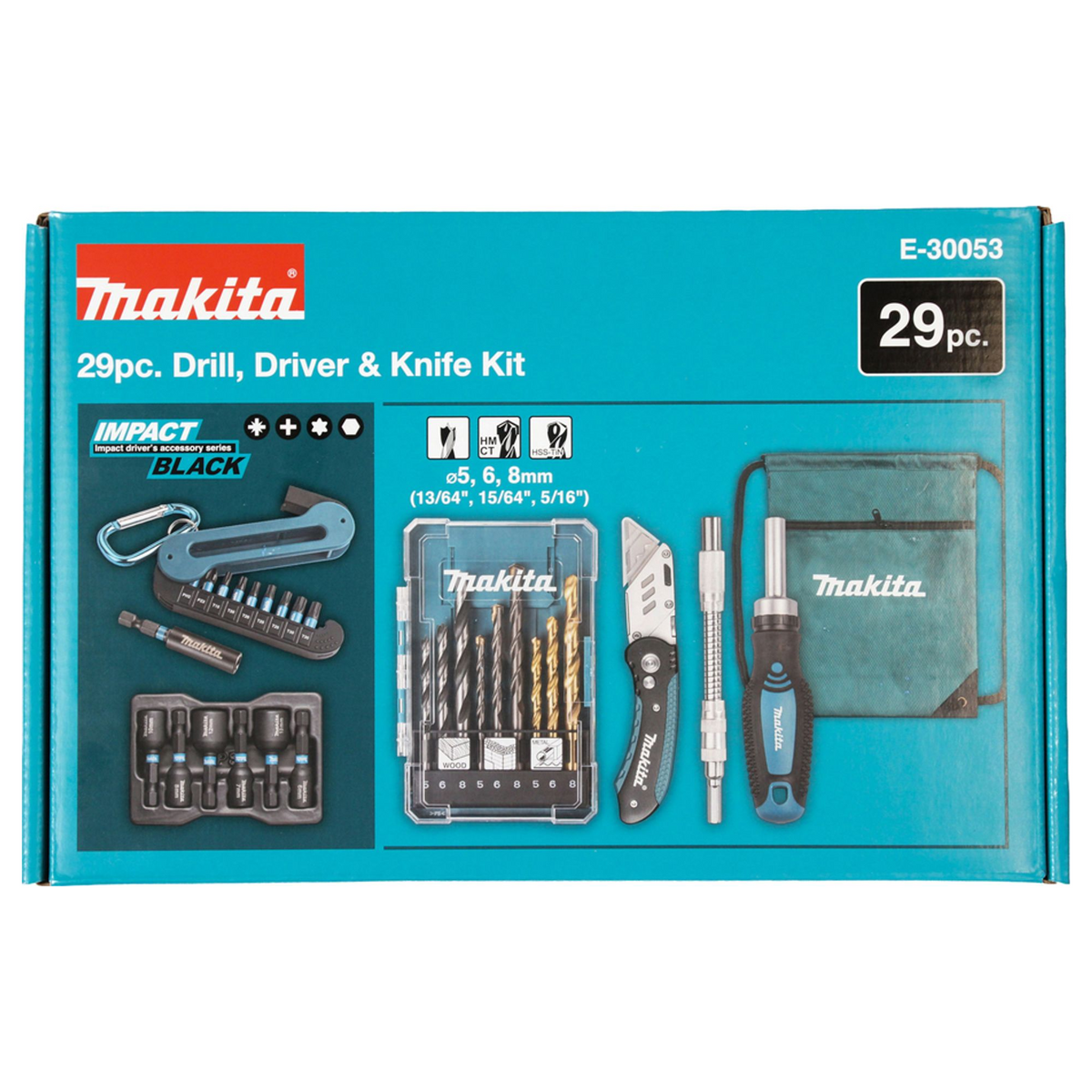 E-30053 - Schraubendreher- und Bohrerset Makita E-30053 29 Stück - Abbildung 3