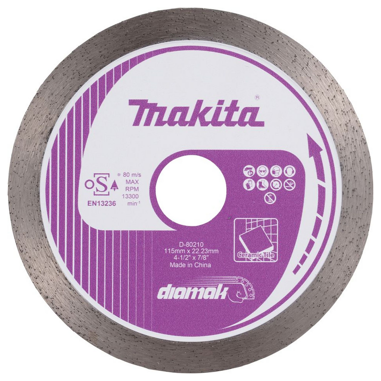 Disco Diamantato Makita D-80210 115mm Corona Continua