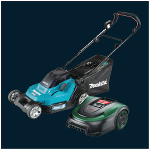 Rasenmäher und Roboter