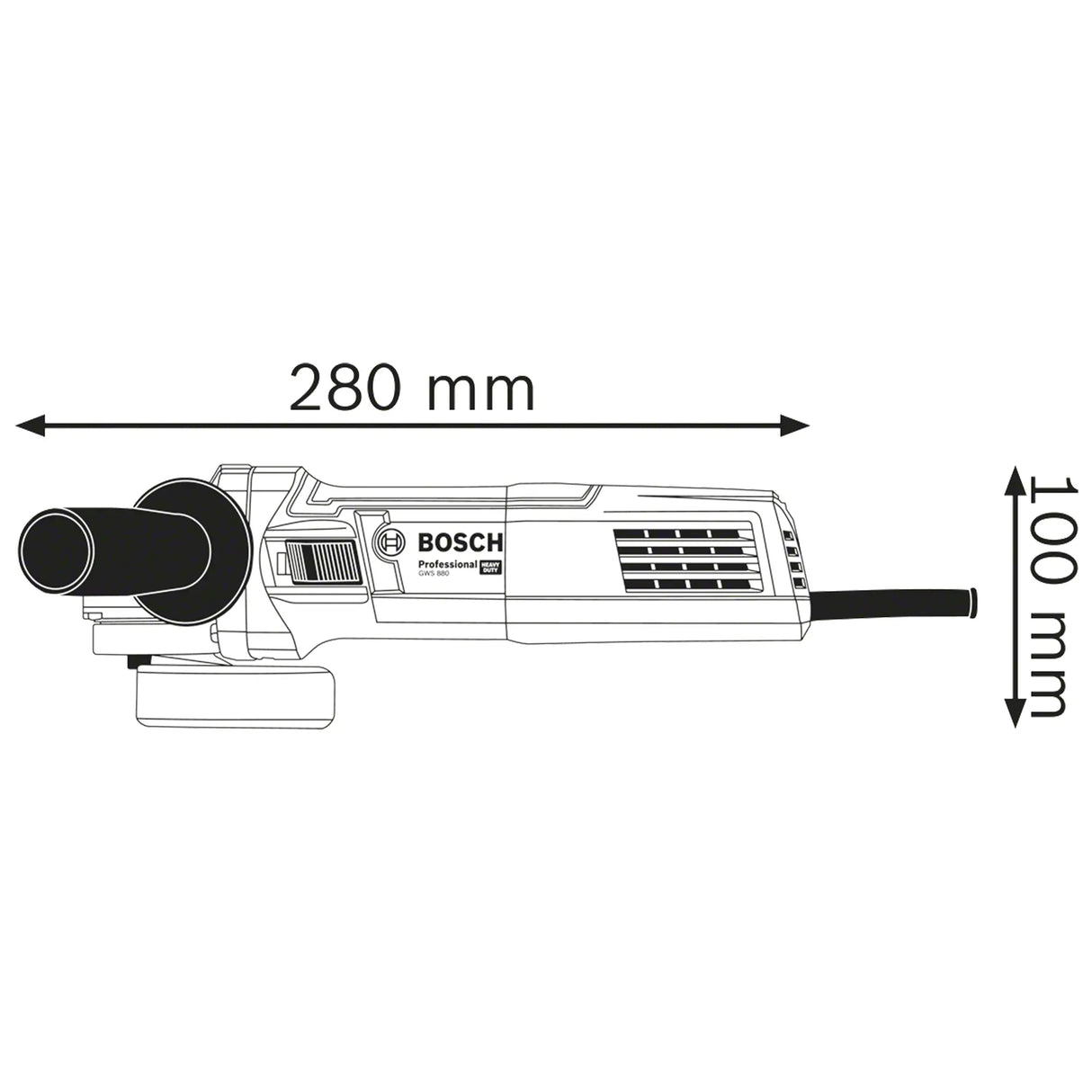 Smerigliatrice Bosch GWS 880 PRO 880W
