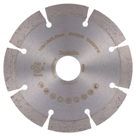 D-80070 – Segmentierte Diamanttrennscheibe Makita D-80070 115 mm - Bild 3