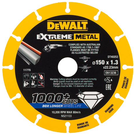 Disco da taglio Dewalt DT40253-QZ