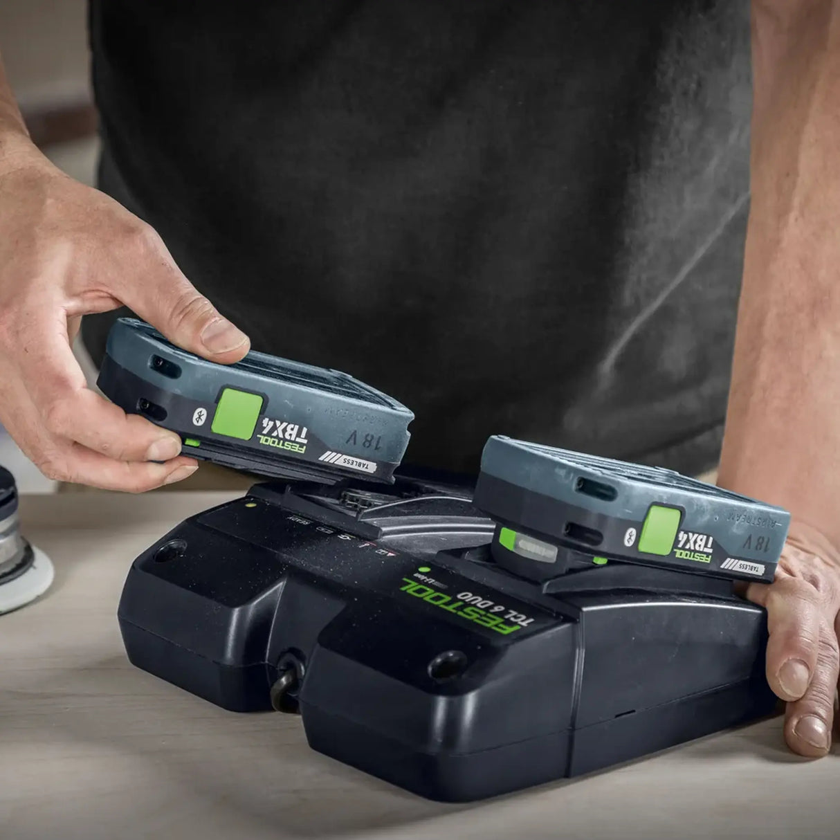 Set Energia Festool SYS 18V 2xTBX4/TCL6DUO 18V 4Ah
