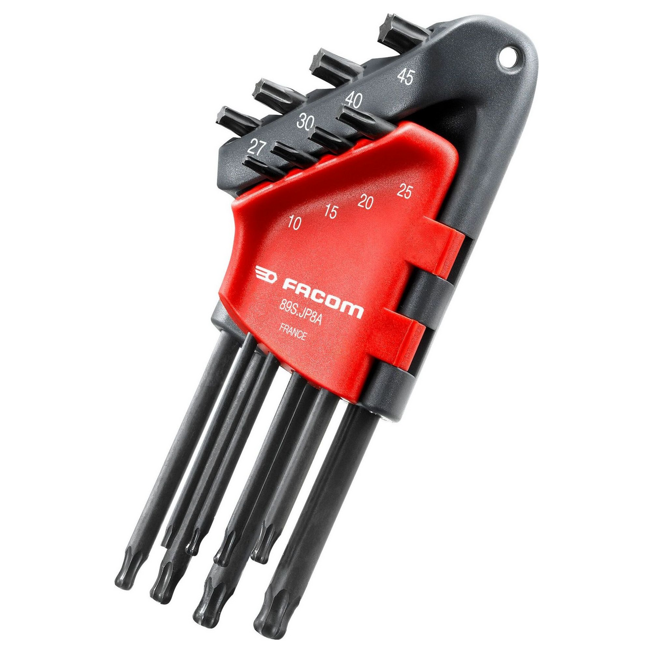 89S.JP8A – Facom 89S.JP8A 8-teiliges TORX-Schlüsselset mit Schlüsselring