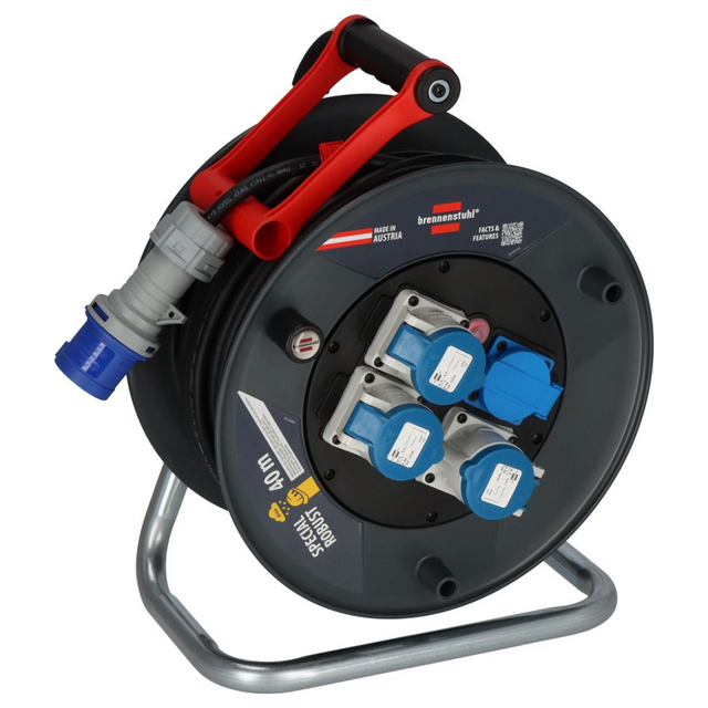 9232416030 - Brennenstuhl ST 320 IP44 Kabeltrommel 40 m 3x CEE 230 V/16 A