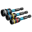 E-29826 - Impact Black 2 in 1 Steckschlüsselsatz Makita E-29826 3 Stück 1/4" Sechskantschaft - Bild 2
