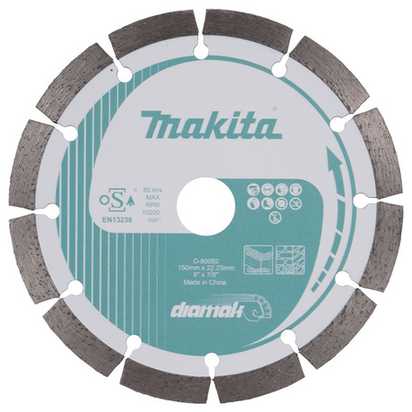 D-80092 – Segmentierte Diamanttrennscheibe Makita D-80092 150 mm - Bild 2