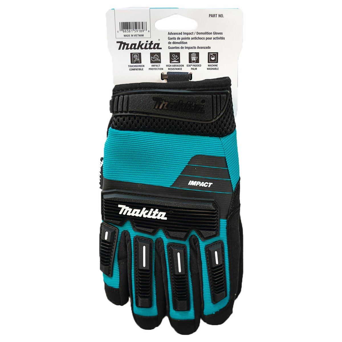 P-84573 – Stoßfeste Abbruchhandschuhe Makita P-84573 Größe L - Abbildung 4