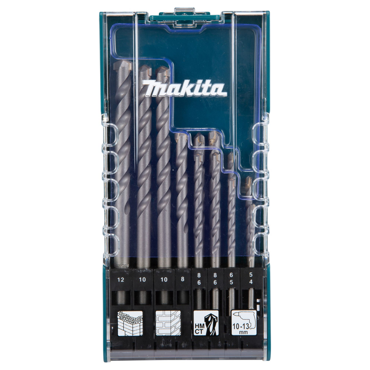 D-77126 - Steinbohrer-Set Makita D-77126 Zylindrischer Schaft, 12 Stück – Abbildung 2