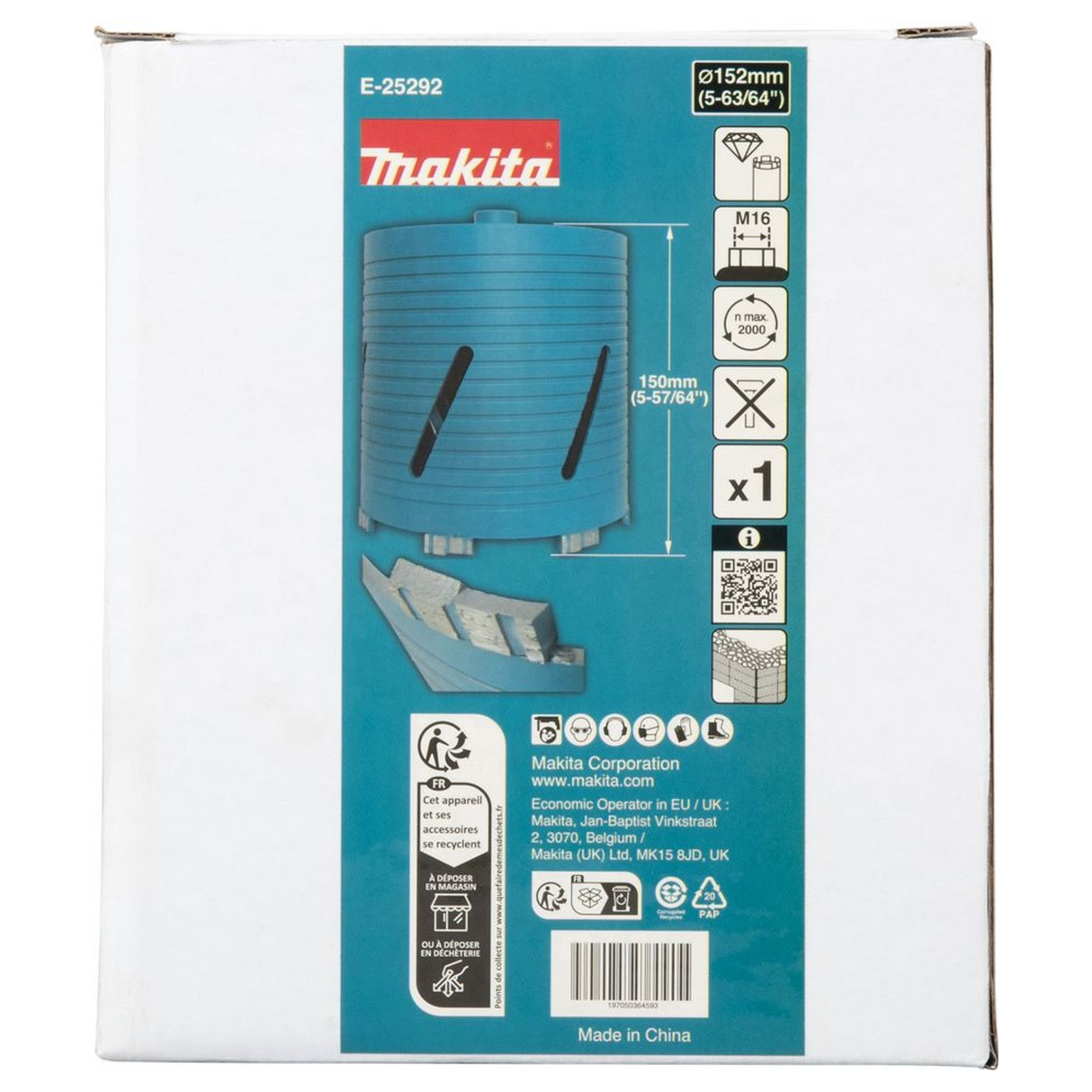 E-25292 - Diamantkrone Makita E-25292 152mm M16 - Bild 5