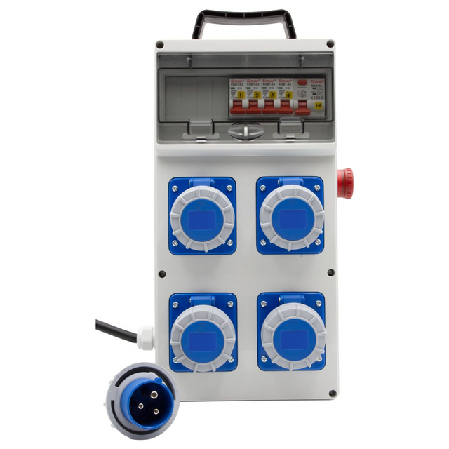 1154857220 – Brennenstuhl BSV 4 ITRE2 EMO 3500 W Stromverteiler