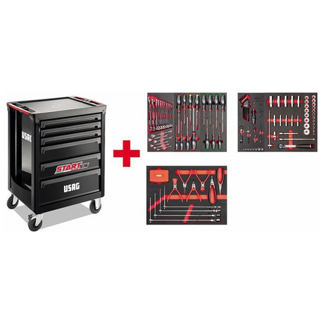 U05161627 - START Warenkorb USAG 516 ST6NMA mit 155-teiligem Autoreparatur-Sortiment