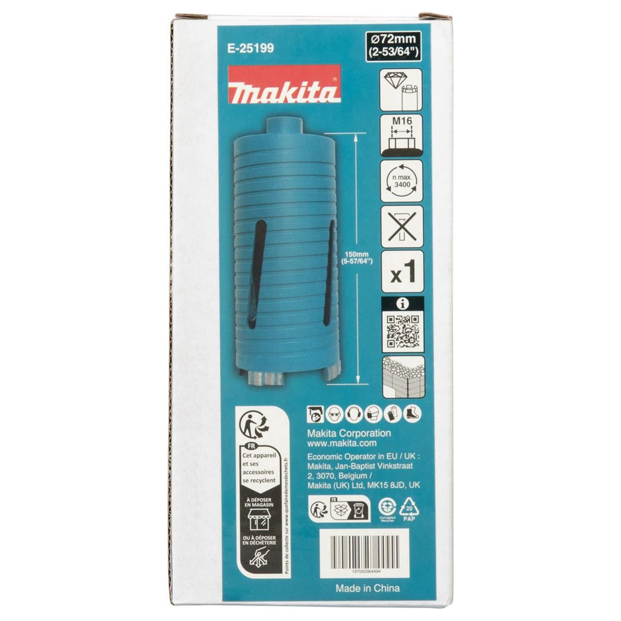 E-25199 - Diamantkrone Makita E-25199 72x150mm M16 - Bild 5