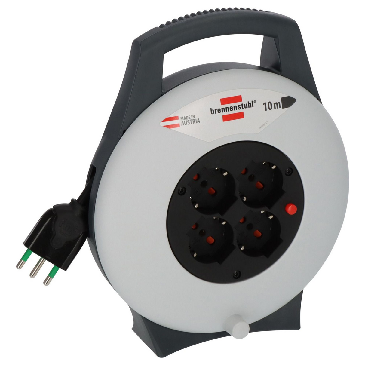 1093655 - Brennenstuhl Vario Line X 4-fach Kabeltrommel 10m H05VV-F 3G1.5