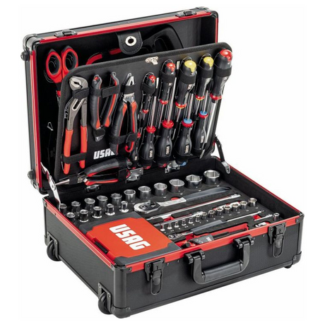 U00020035 - Valigia Trolley USAG 002 TMA con Assortimento Manutenzione 181 Pezzi