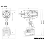 WR36DAWRZ – HiKOKI WR36DAWRZ 36V Schlagschrauber – Bild 2