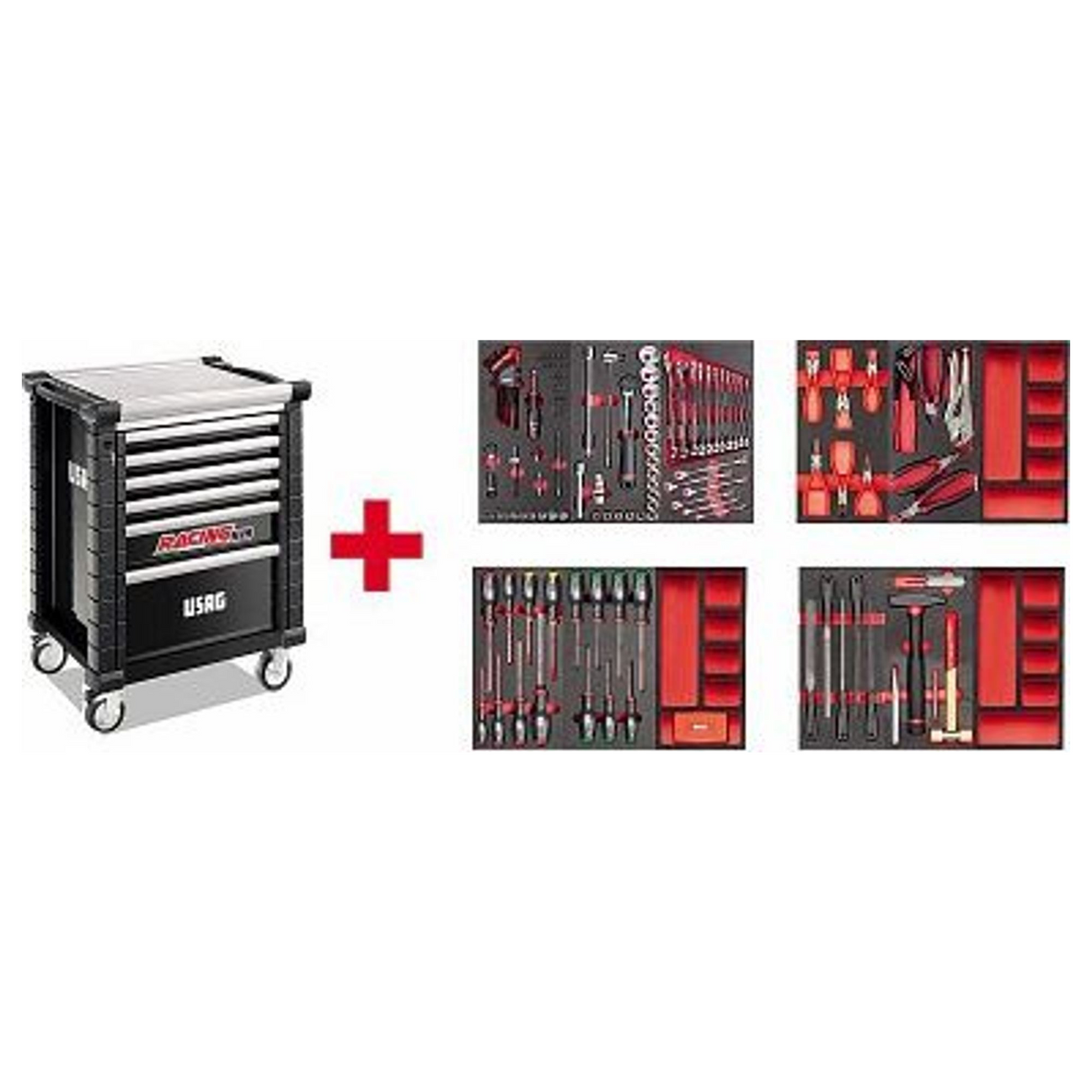U05191628 - Warenkorb USAG 519 RS6/3NMM Rennsport mit Wartungssortiment 495 MB 156 Stück