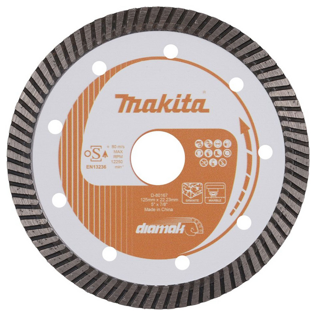 D-80167 - Diamantscheibe Makita D-80167 125 mm Marmor-Granit - Bild 2