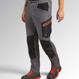 Pantalone Diadora Utility Pant Stretch Performance 2.0 Grigio Acciaio