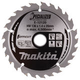 E-12120 - Lama Circolare Makita Efficut E-12120 136mm 25T - Immagine 2