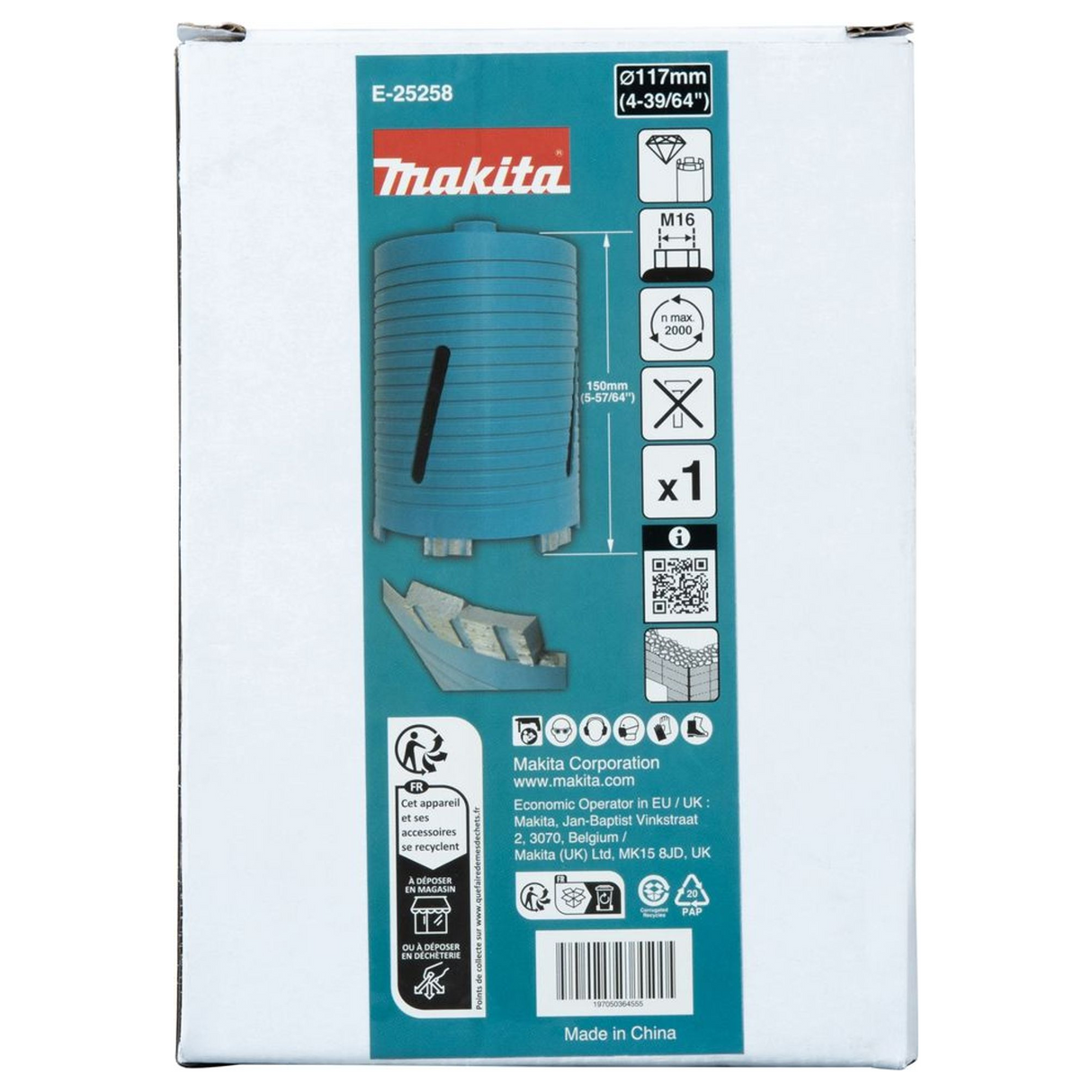 E-25258 - Diamantkrone Makita E-25258 117mm M16 - Bild 5