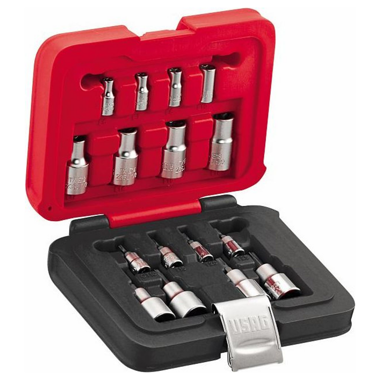 U06010029 - TORX-Steckschlüsselsatz USAG 601 1/4-1/2 JTXS16 16 Stück