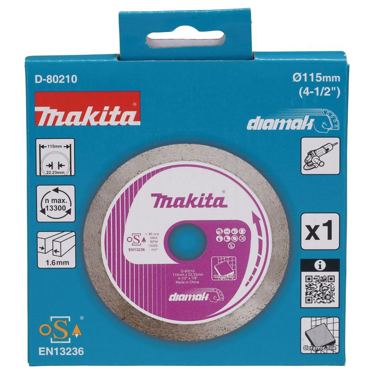 Disco Diamantato Makita D-80210 115mm Corona Continua