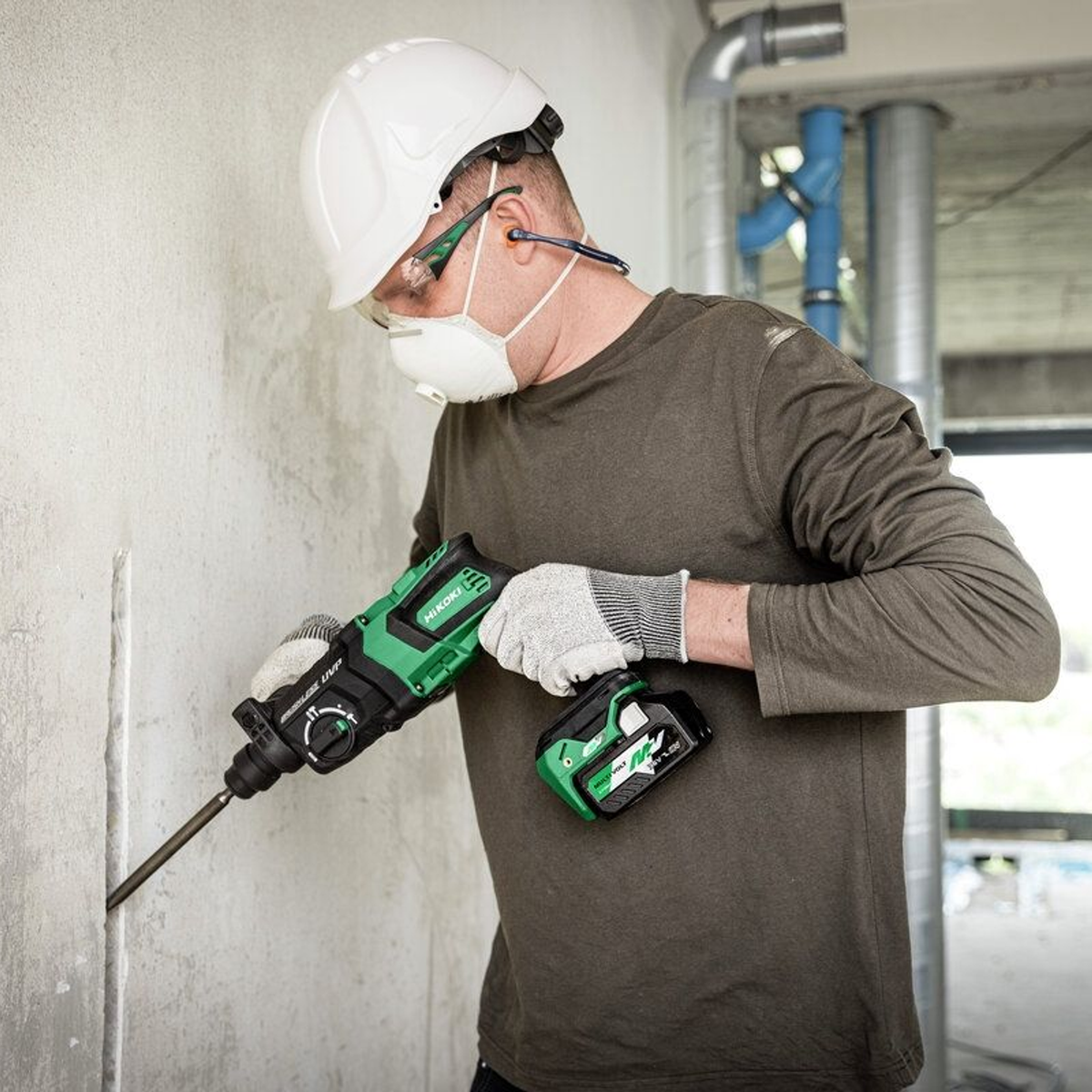 DH36DPEWRZ - Tassellatore HiKOKI DH36DPEWRZ SDS-Plus 36V 3,2J - Immagine 3