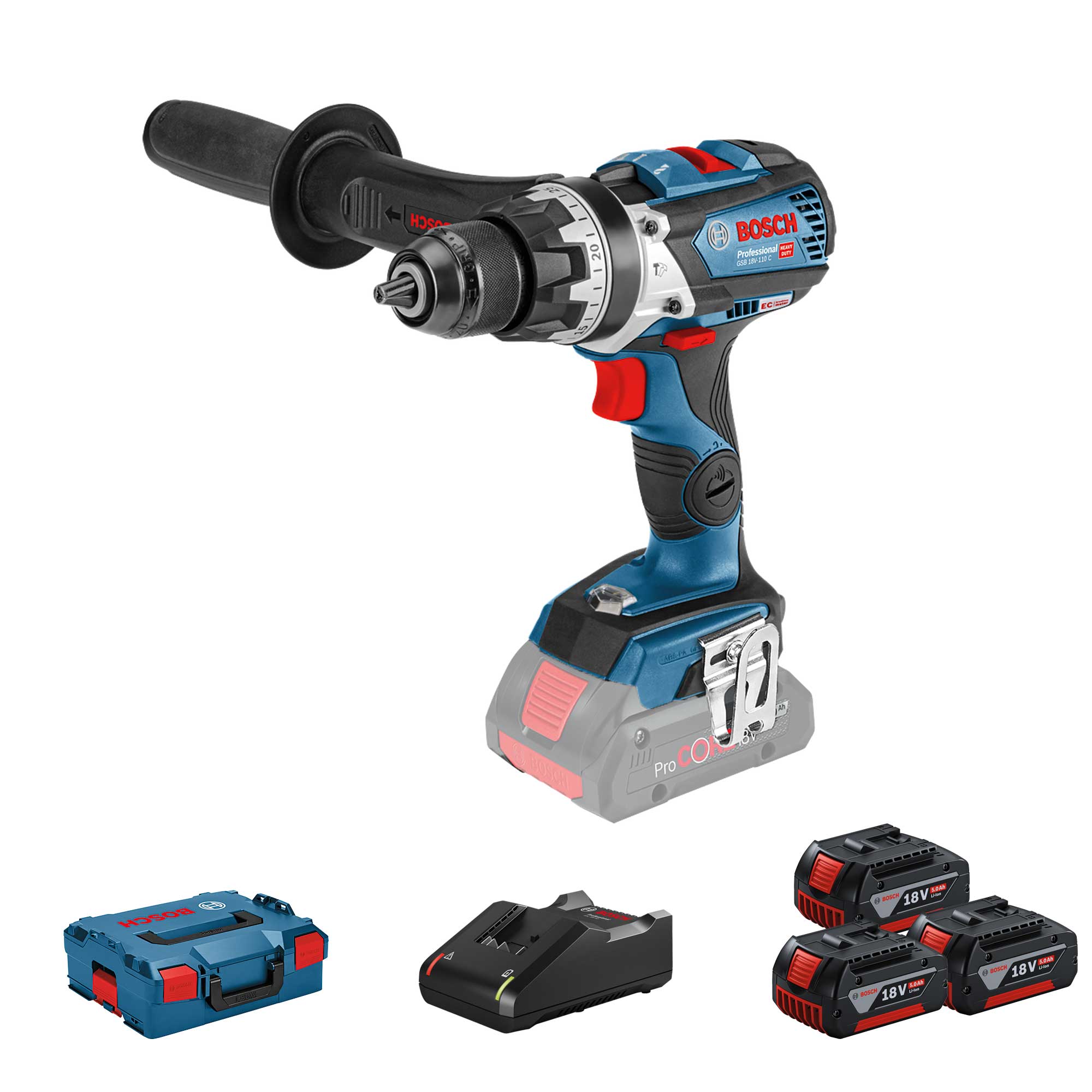 Drill Driver Bosch GSB 18V-110C 5Ah